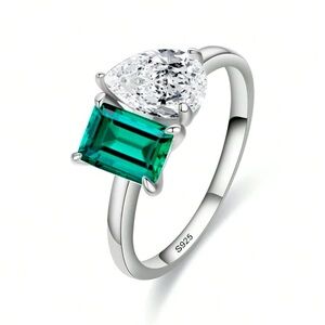 925 STERLING SILVER WATER DROP RING